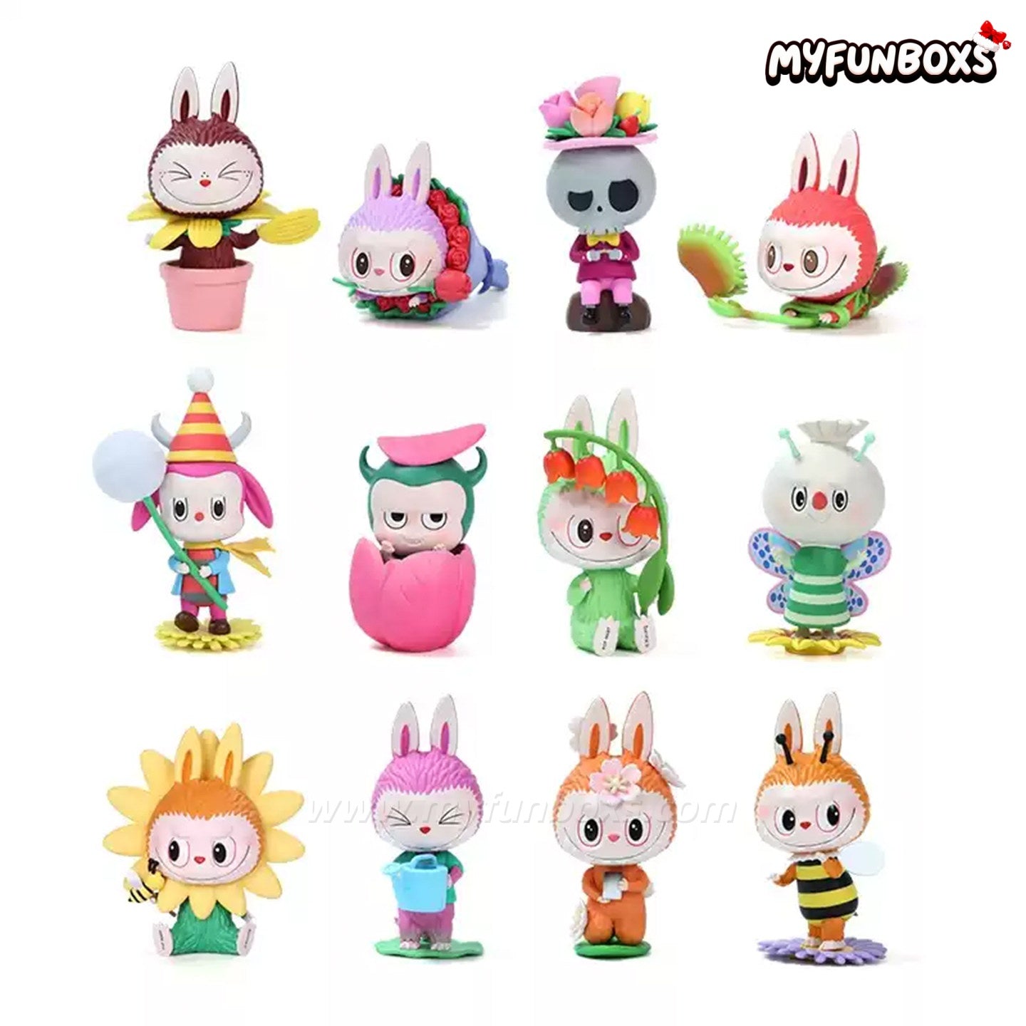POP MART THE MONSTERS Labubu Flower Elves Series Figure Blind Box (Whole Set Opened)