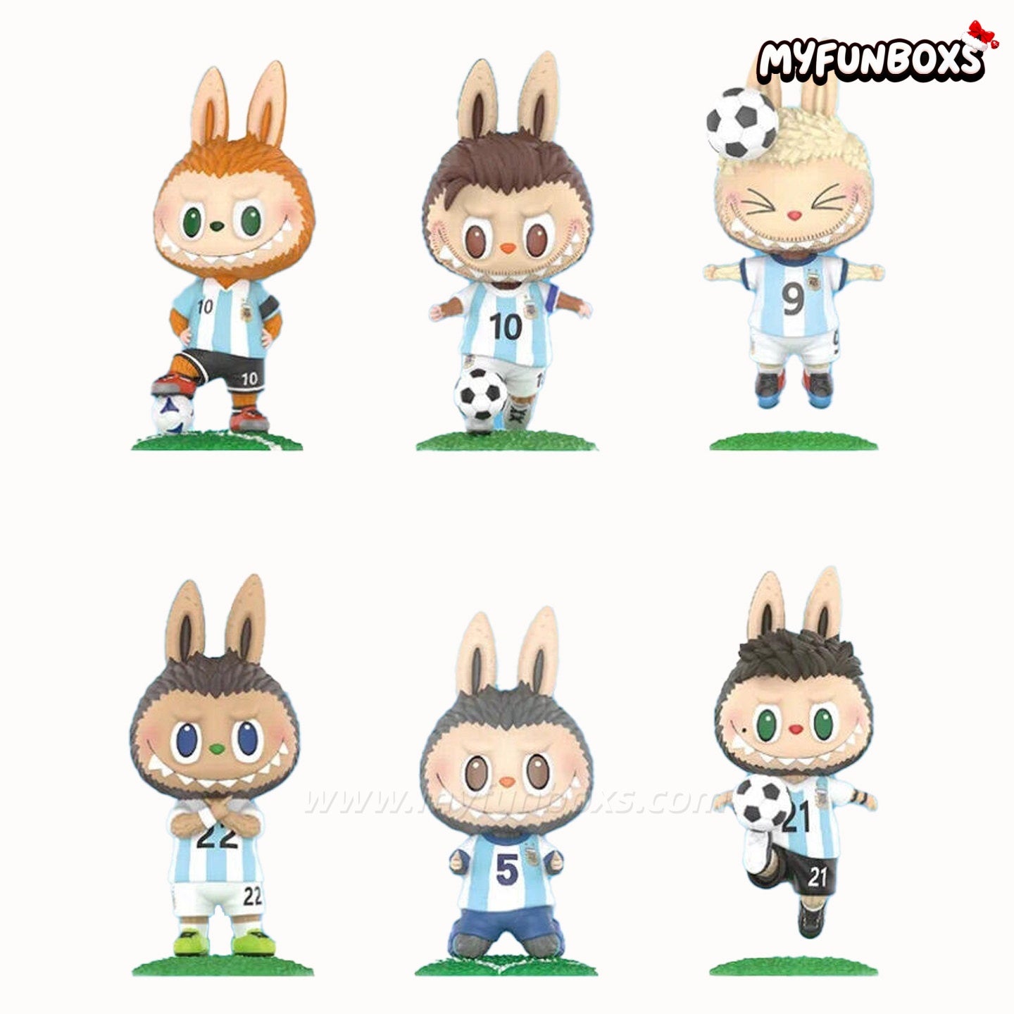 POP MART Labubu Argentina National Team Series Blind Box (Whole Set Opened)