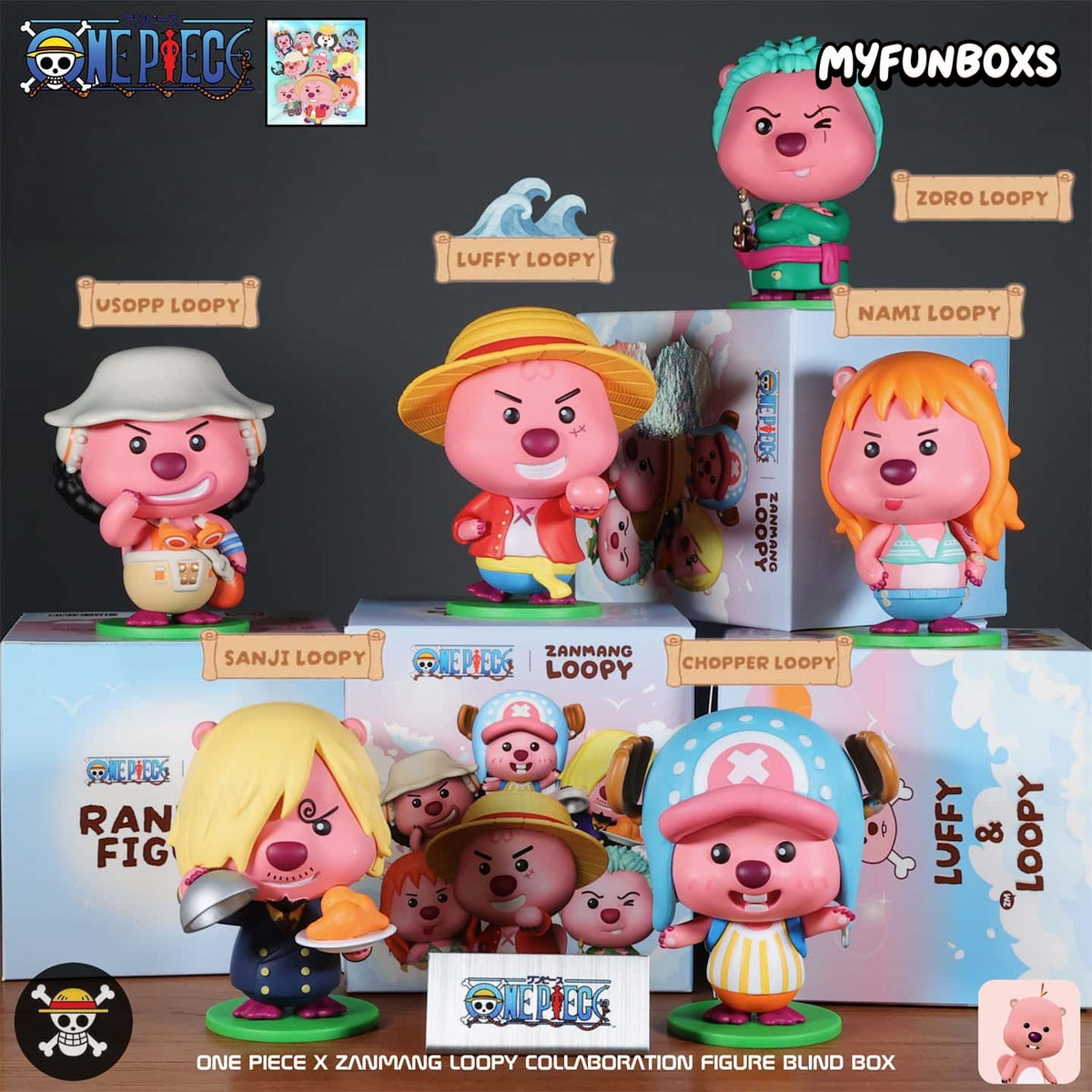 ZANMANG LOOPY × One Piece collaboration figure blind box