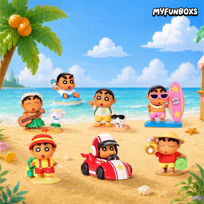 Crayon Shinchan Tropical Island Holiday Series figure blind box