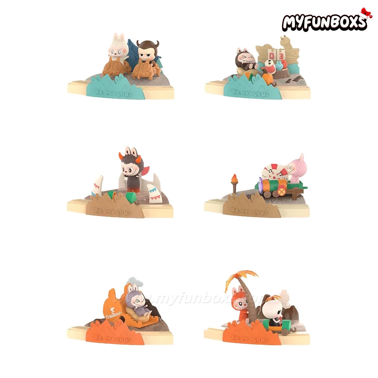 POP MART THE MONSTERS LABUBU Playing Games Series Scene Sets Blind Box (Whole Set Opened)