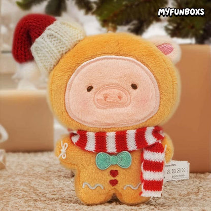 LuLu the Piggy Christmas Plush Keychain