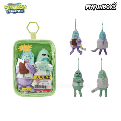 SpongeBob Bikini Bottom fish plush keychain coin purse