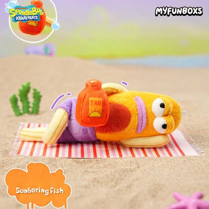 SpongeBob Bikini Bottom Beach Stall Series Action Plush Pendant Blind Box (PRE-ORDER)