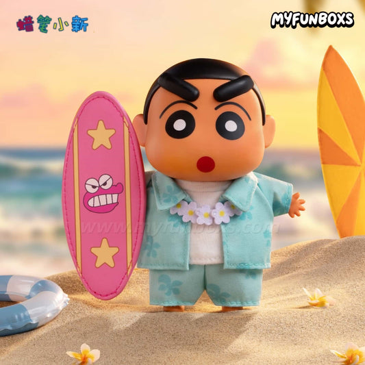 CRAYON SHINCHAN Go To The beach Series Plush Charm Blind Box