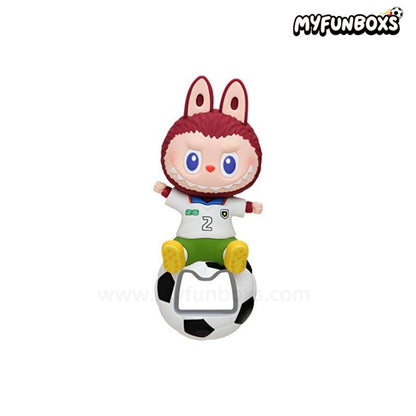 POP MART THE MONSTERS × FIFA Series bottle opener fridge magnet blind box
