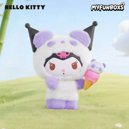 Sanrio Colorful Panda Series plush keychain blind box