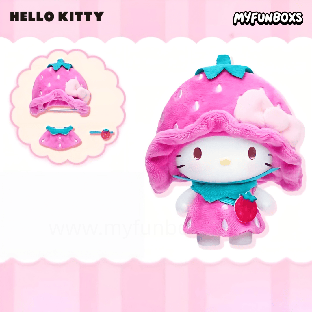Hello Kitty Strawberry Kindergarten Series Fun Build Blind Box
