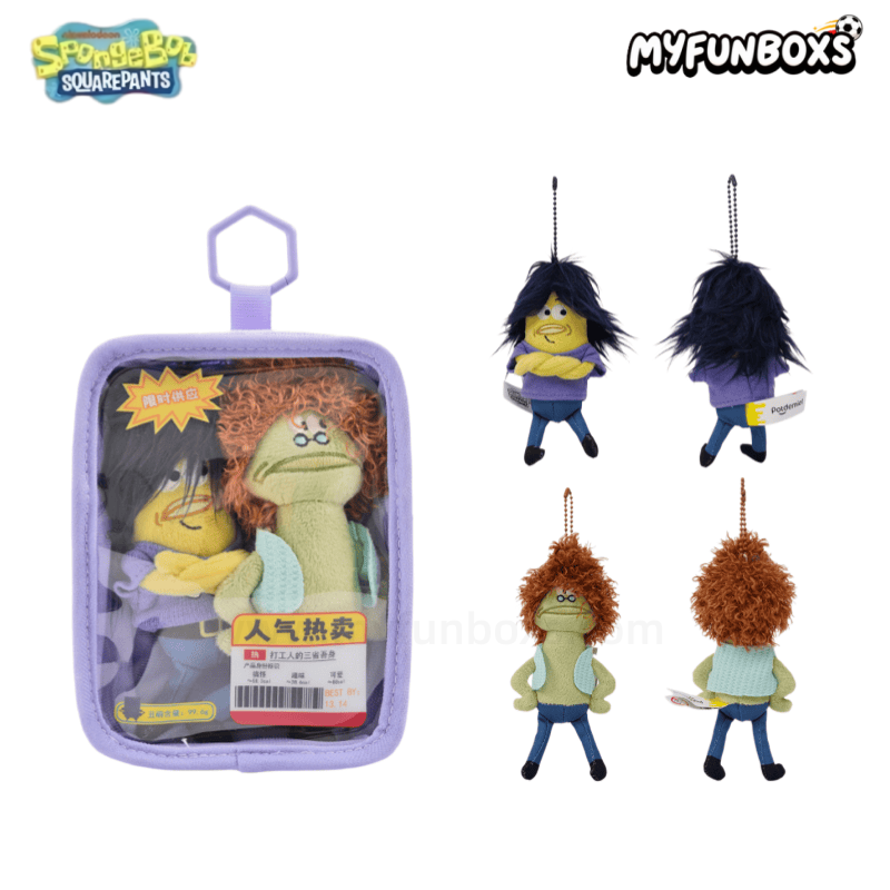 SpongeBob Bikini Bottom fish plush keychain coin purse