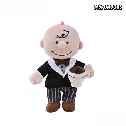 Snoopy & Olaf Coffee Time Plush Keychain