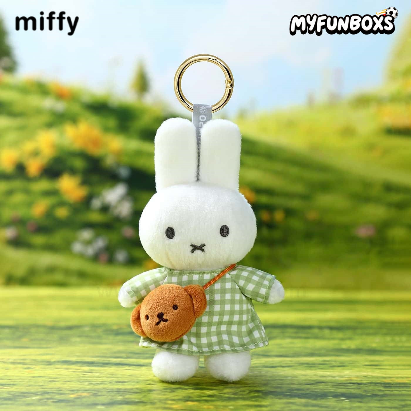 Miffy Travel Series mini bag plush keychain