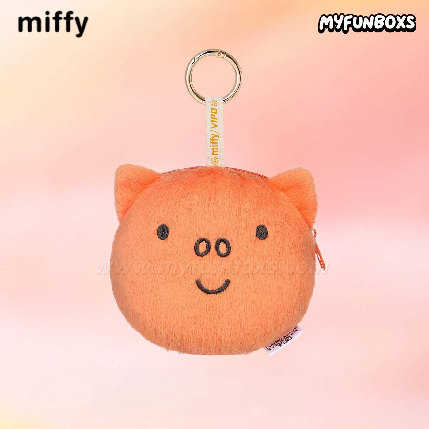 Miffy plush coin purse keychain