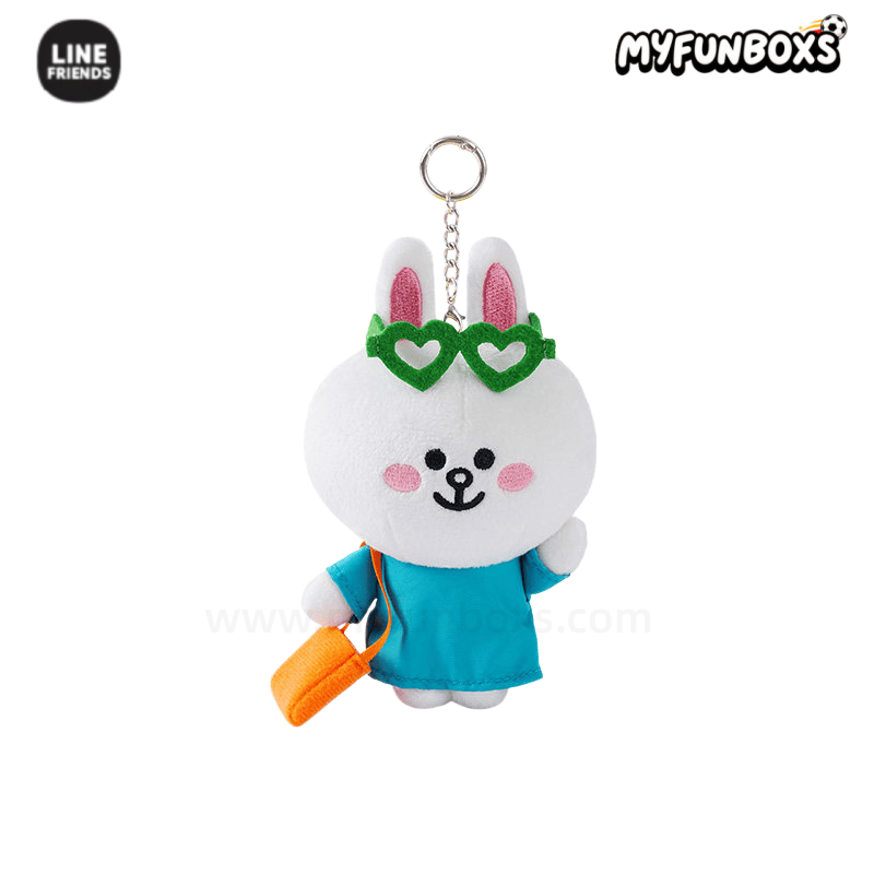 LINE FRIENDS Brown 15th Anniversary Plush Keychain – Soft Collectible