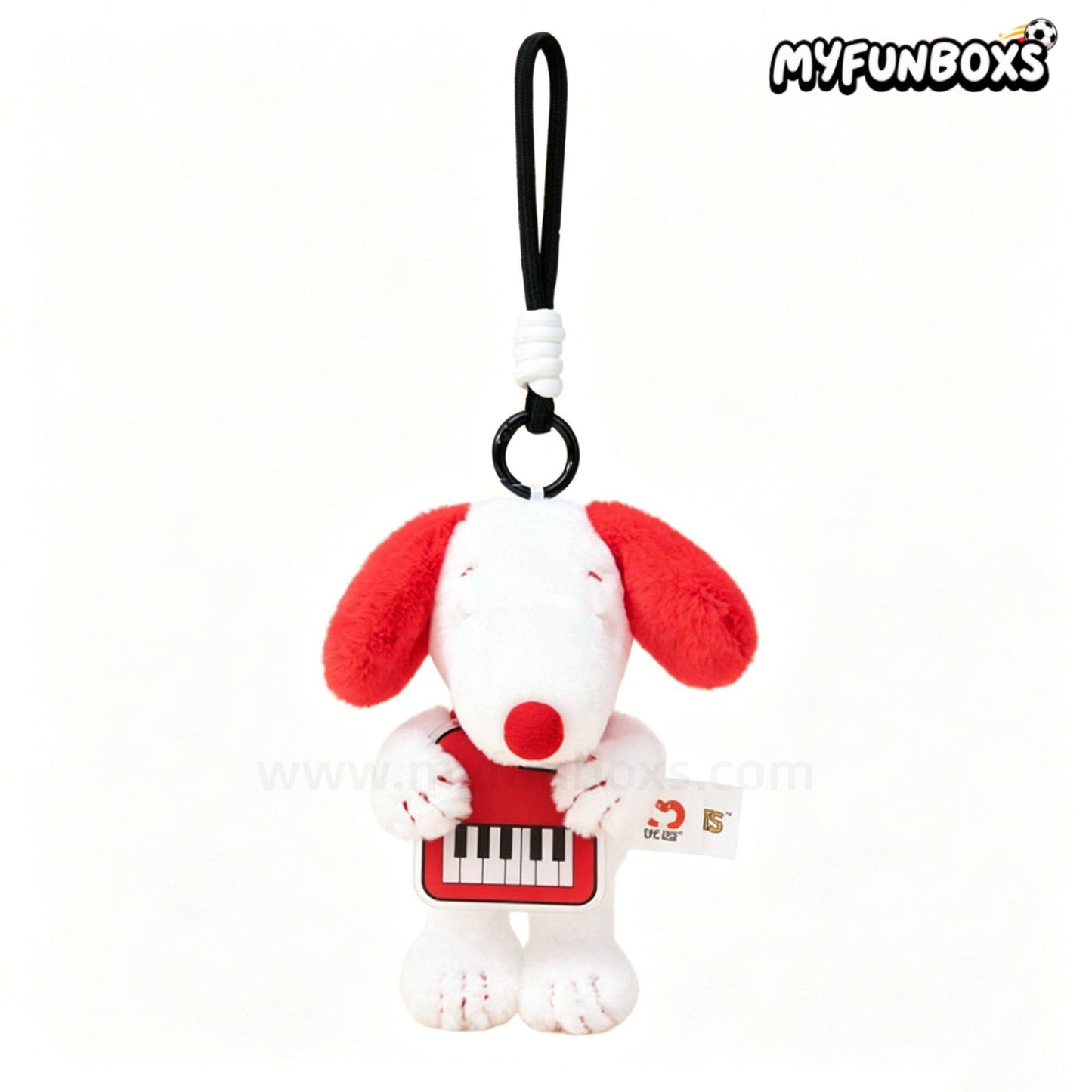 Snoopy Music Tour Series plush keychain