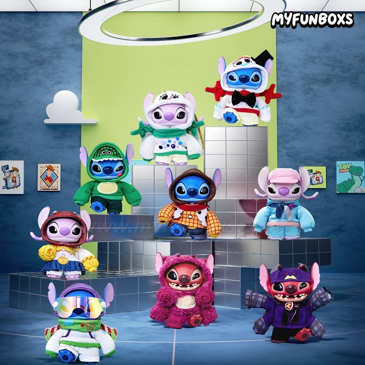 MINISO Disney Stitch Toy Story Street Series Plush Vinyl Blind Box(PRE-ORDER)