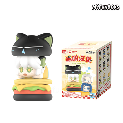 Luo Xiaohei Meow Hamburger Stacking Series blind box(PRE-ORDER)