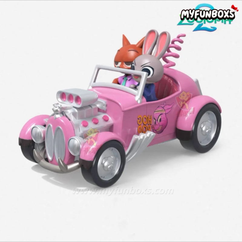 DSN Zootopia 2 CRAZY CAR CAR Series Figure Blind Box