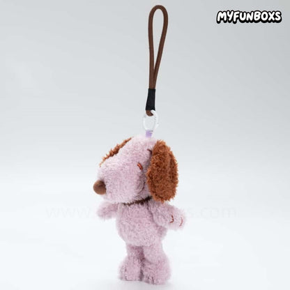 Snoopy Grey Tone Diary Series Plush Keychain