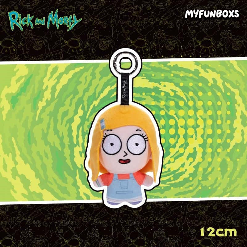 Rick and Morty posable plush bag charm