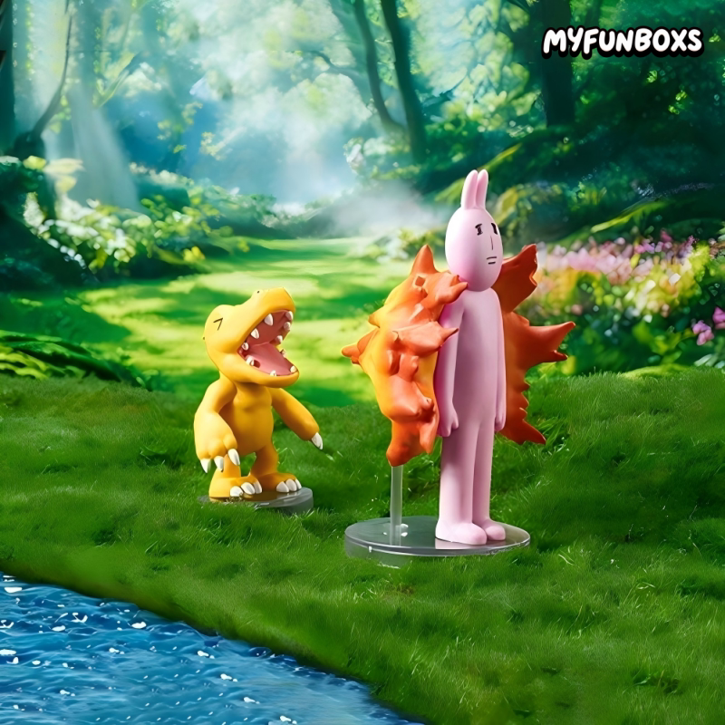 BNFQ Digimon x My Friend Rabbit Happy Companions Series Figure  Blind Box