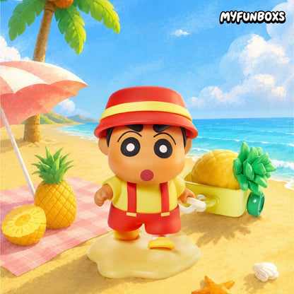 Crayon Shinchan Tropical Island Holiday Series figure blind box