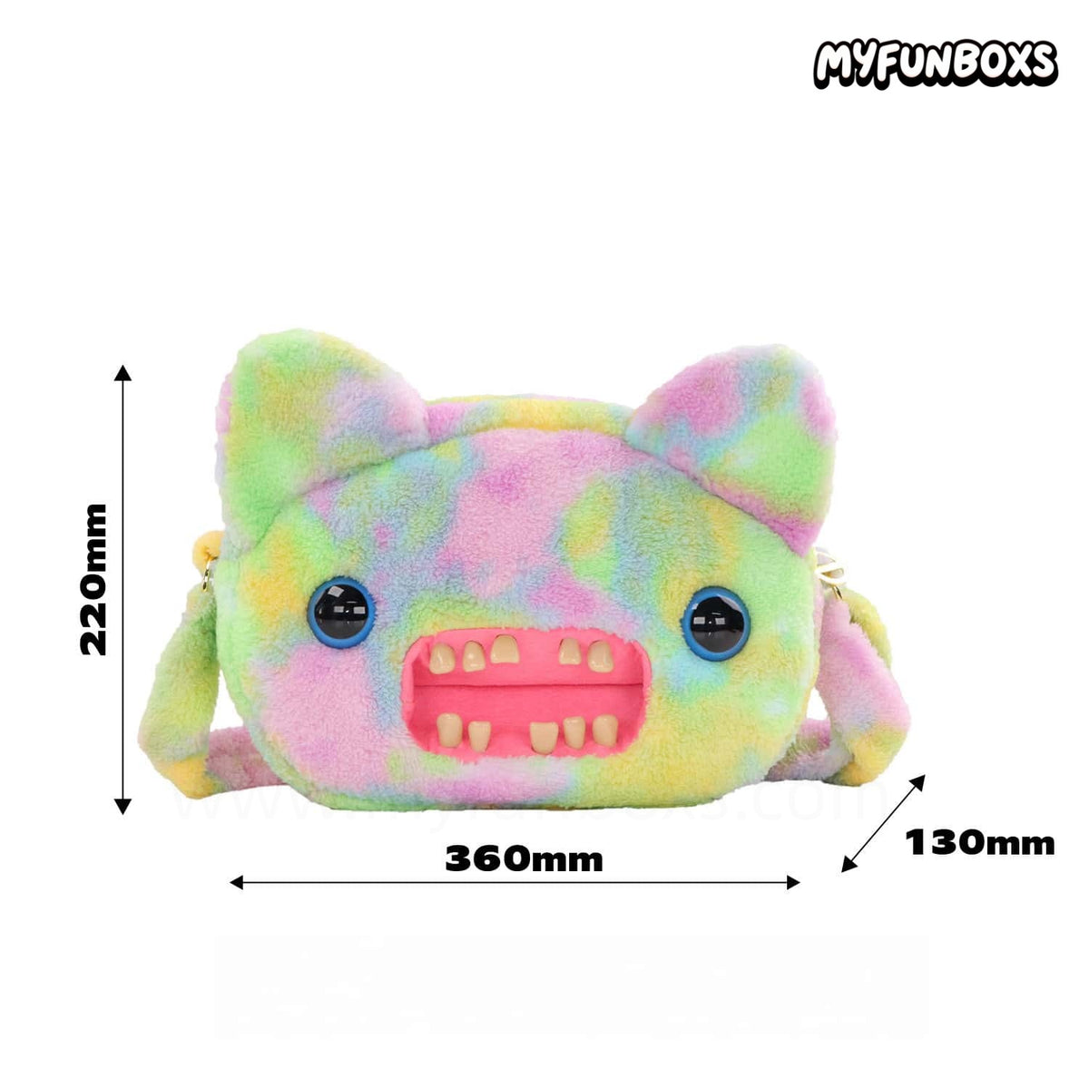 Big Head Plush Crossbody Bag – Large Capacity
