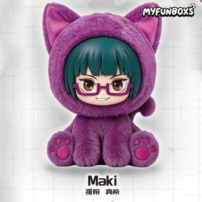 Jujutsu Kaisen Sitting Cat Party Series Plush Pendant Blind Box (PRE-ORDER)