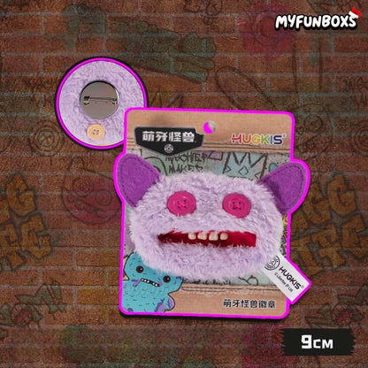 HUGKIS × Fuggler Plush Pin Badge