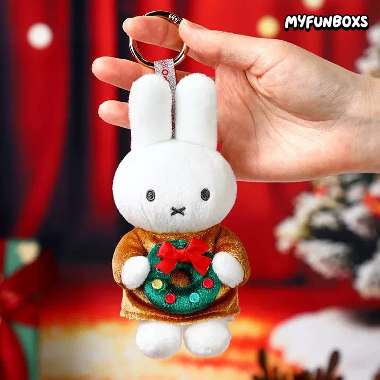 Miffy Christmas Winter Series plush keychain blind box