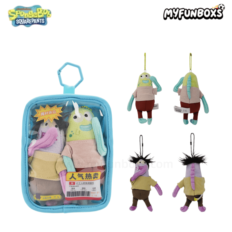 SpongeBob Bikini Bottom fish plush keychain coin purse