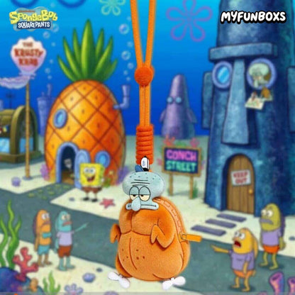 Squidward‘s Daily Life Series Coin Purse Keychain Blind Box