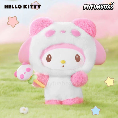 Sanrio Colorful Panda Series plush keychain blind box