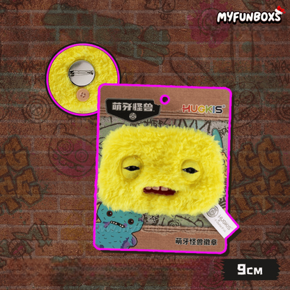 HUGKIS × Fuggler Plush Pin Badge