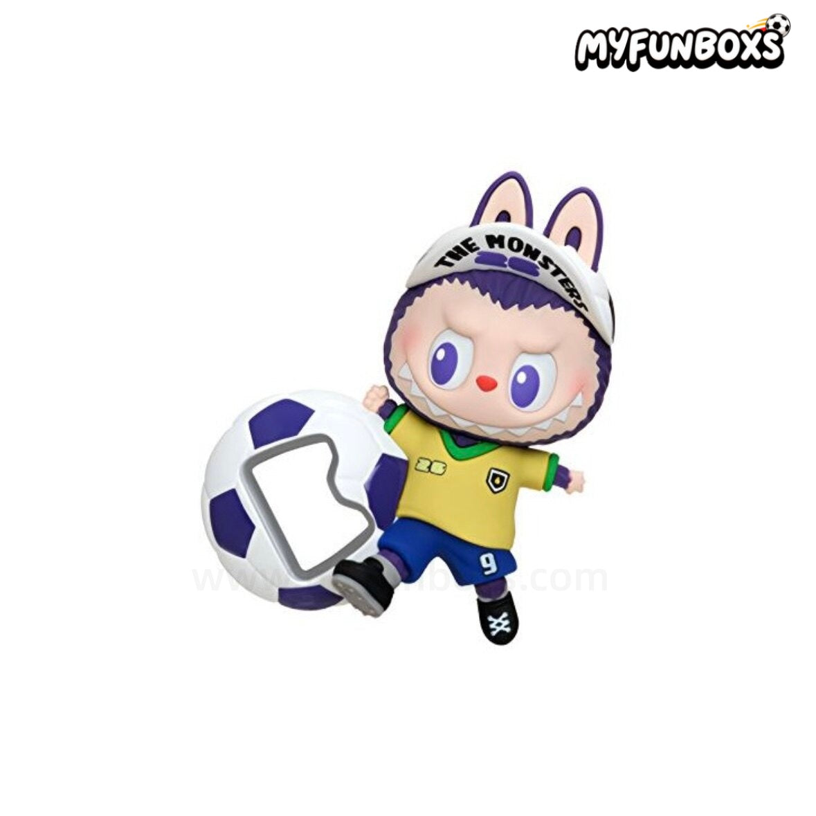 POP MART THE MONSTERS × FIFA Series bottle opener fridge magnet blind box