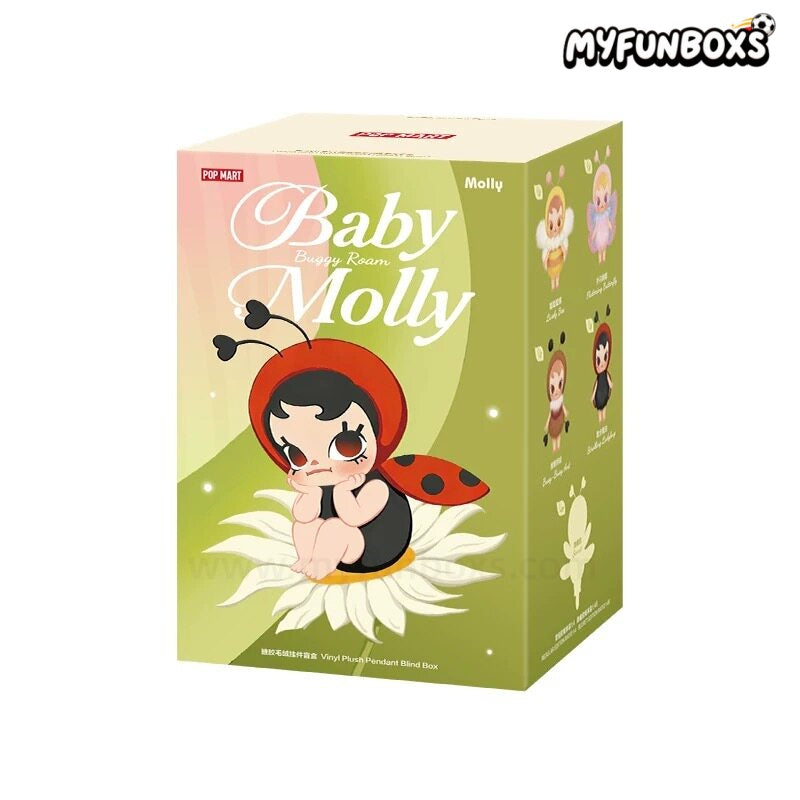 POP MART Baby Molly Buggy Roam Series Vinyl Plush Pendant Blind Box (PRE-ORDER）