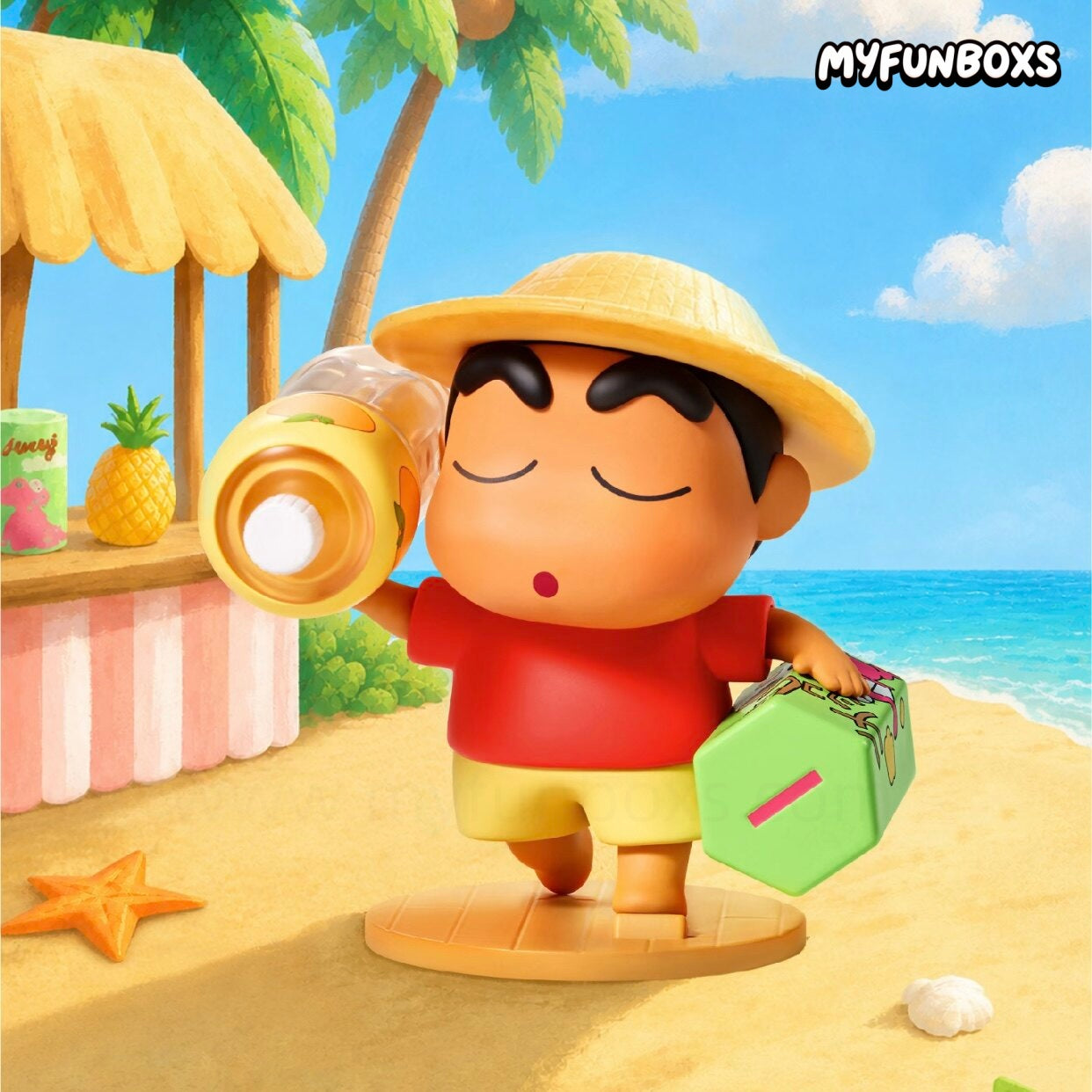 Crayon Shinchan Tropical Island Holiday Series figure blind box