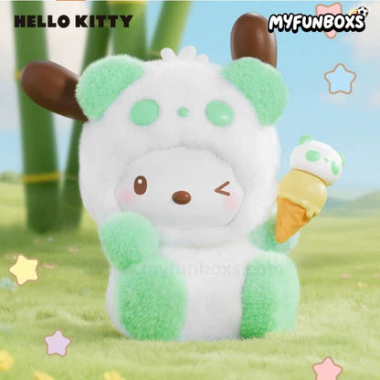 Sanrio Colorful Panda Series plush keychain blind box