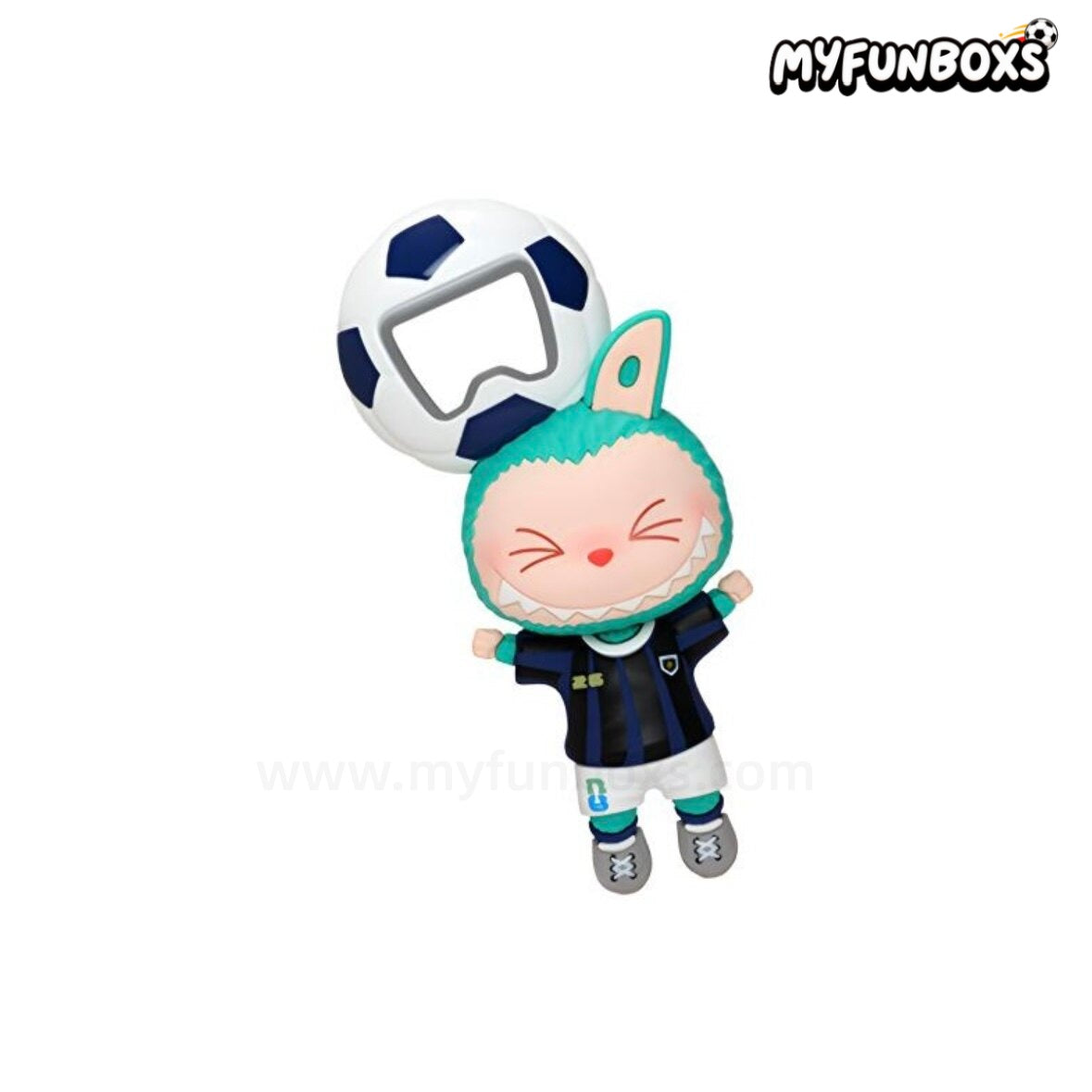 POP MART THE MONSTERS × FIFA Series bottle opener fridge magnet blind box