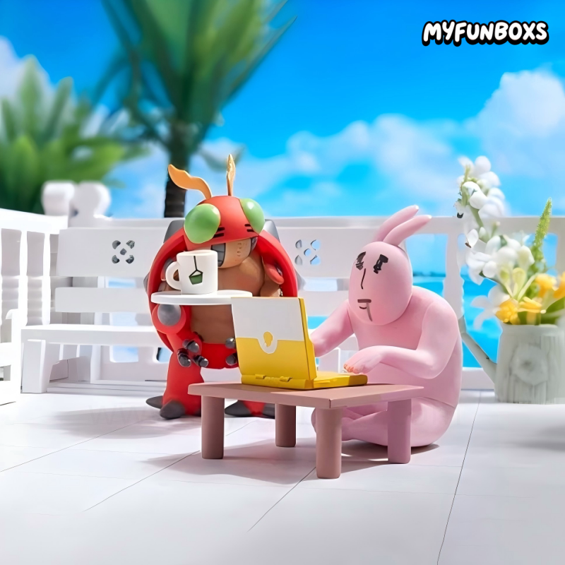 BNFQ Digimon x My Friend Rabbit Happy Companions Series Figure  Blind Box