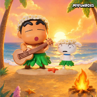 Crayon Shinchan Tropical Island Holiday Series figure blind box