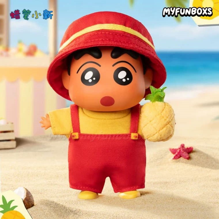 CRAYON SHINCHAN Go To The beach Series Plush Charm Blind Box