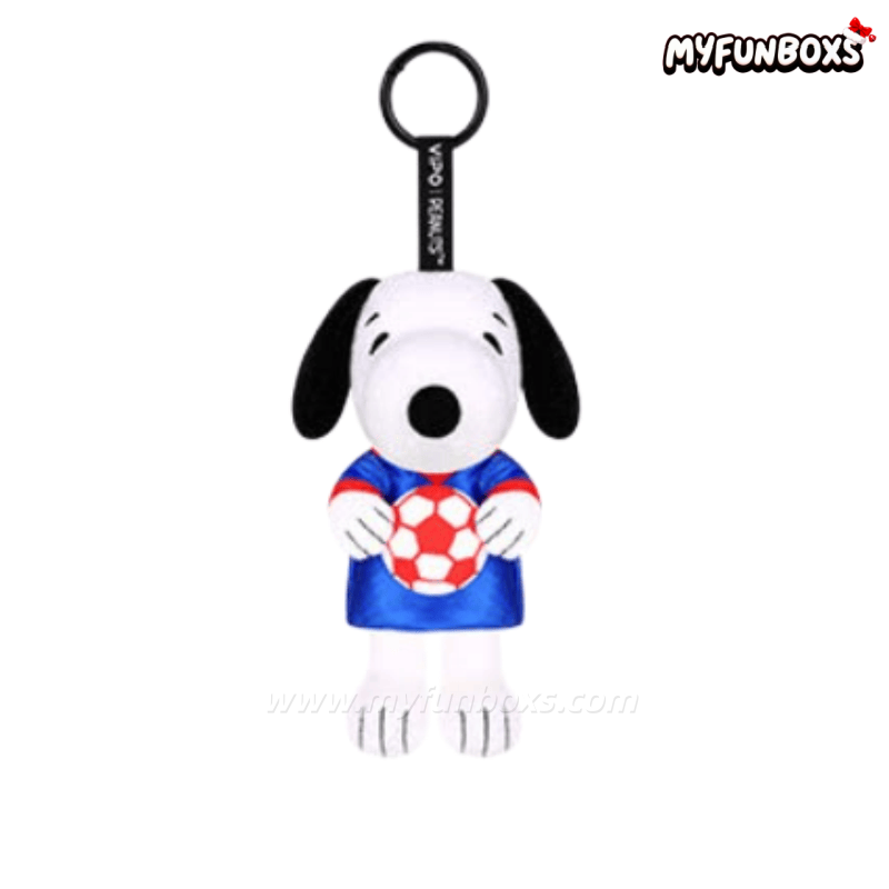 PEANUTS Snoopy Soccer Series Plush Keychain Blind Box