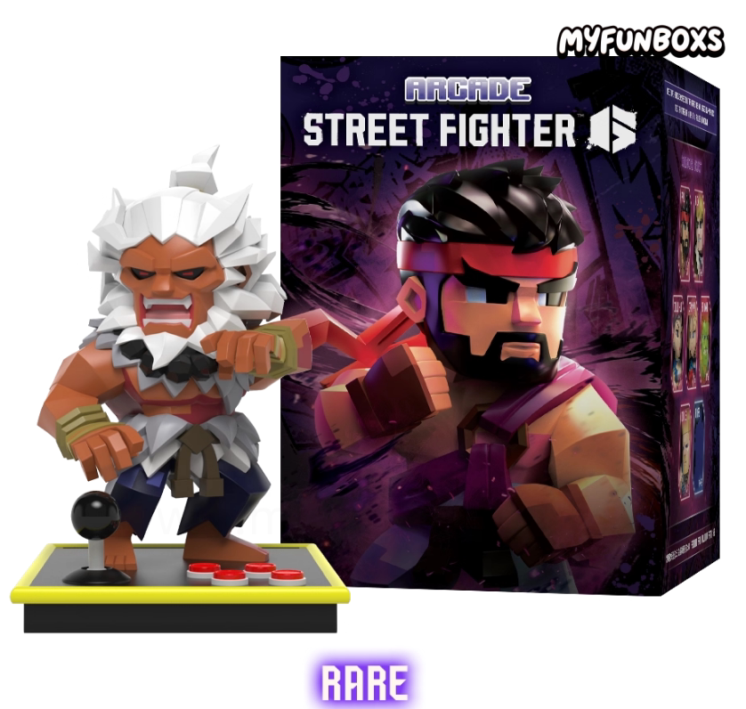 Mighty Jaxx Street Fighter Arcade Pixel Series Figure Blind Box
