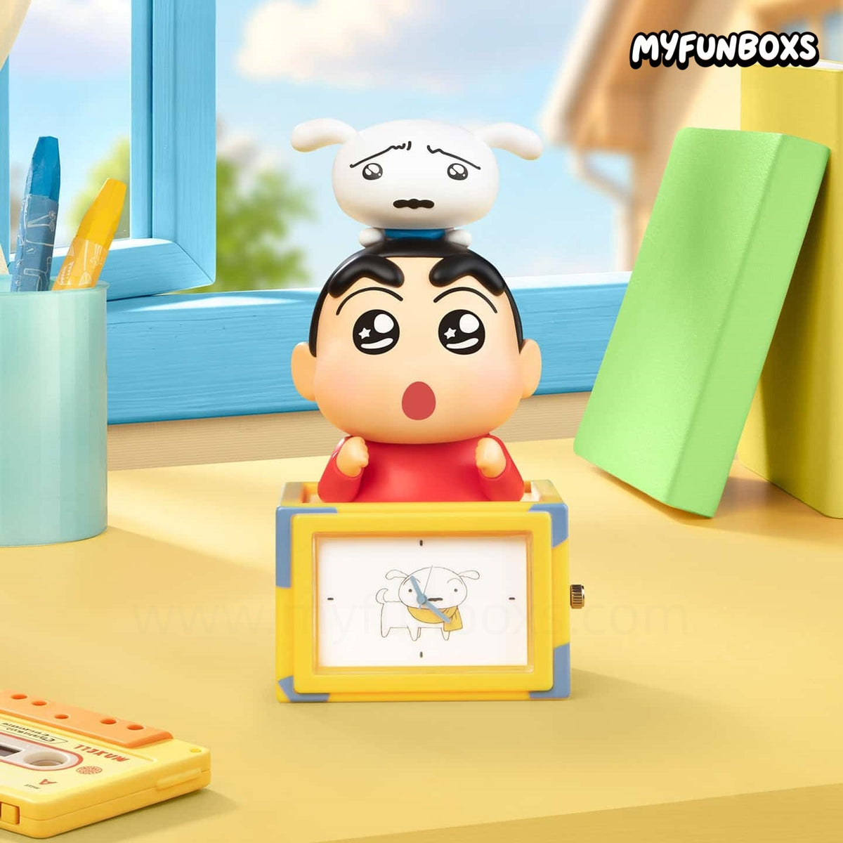 Crayon Shin-chan Dynamic Time Series Clock Decoration Figure Blind Box (PRE-ORDER)