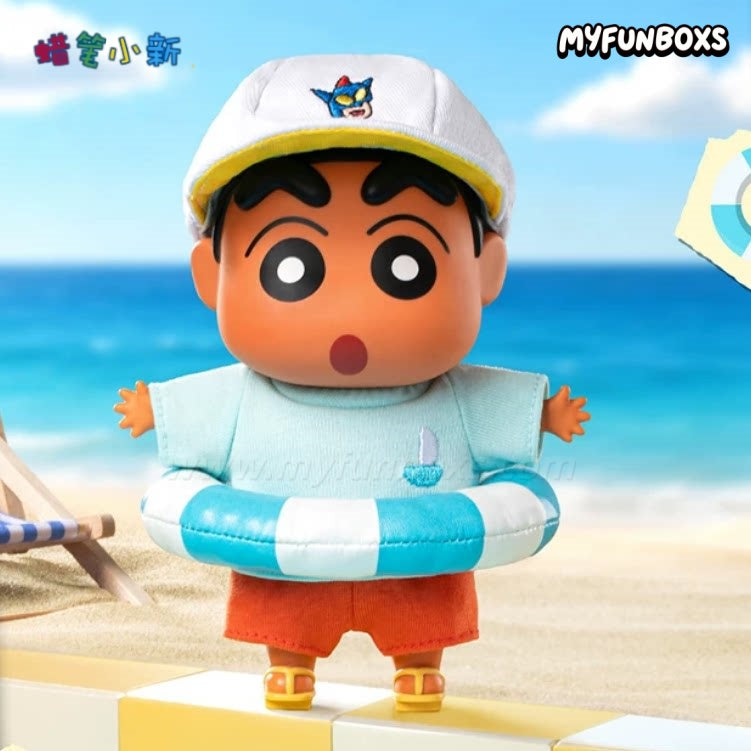 CRAYON SHINCHAN Go To The beach Series Plush Charm Blind Box