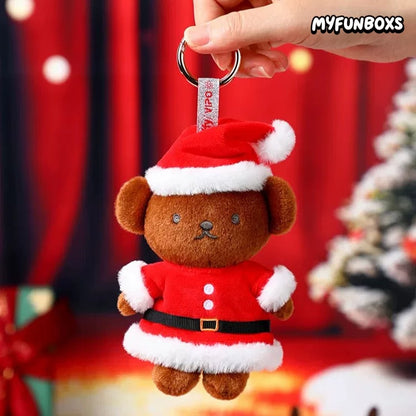 Miffy Christmas Winter Series plush keychain blind box