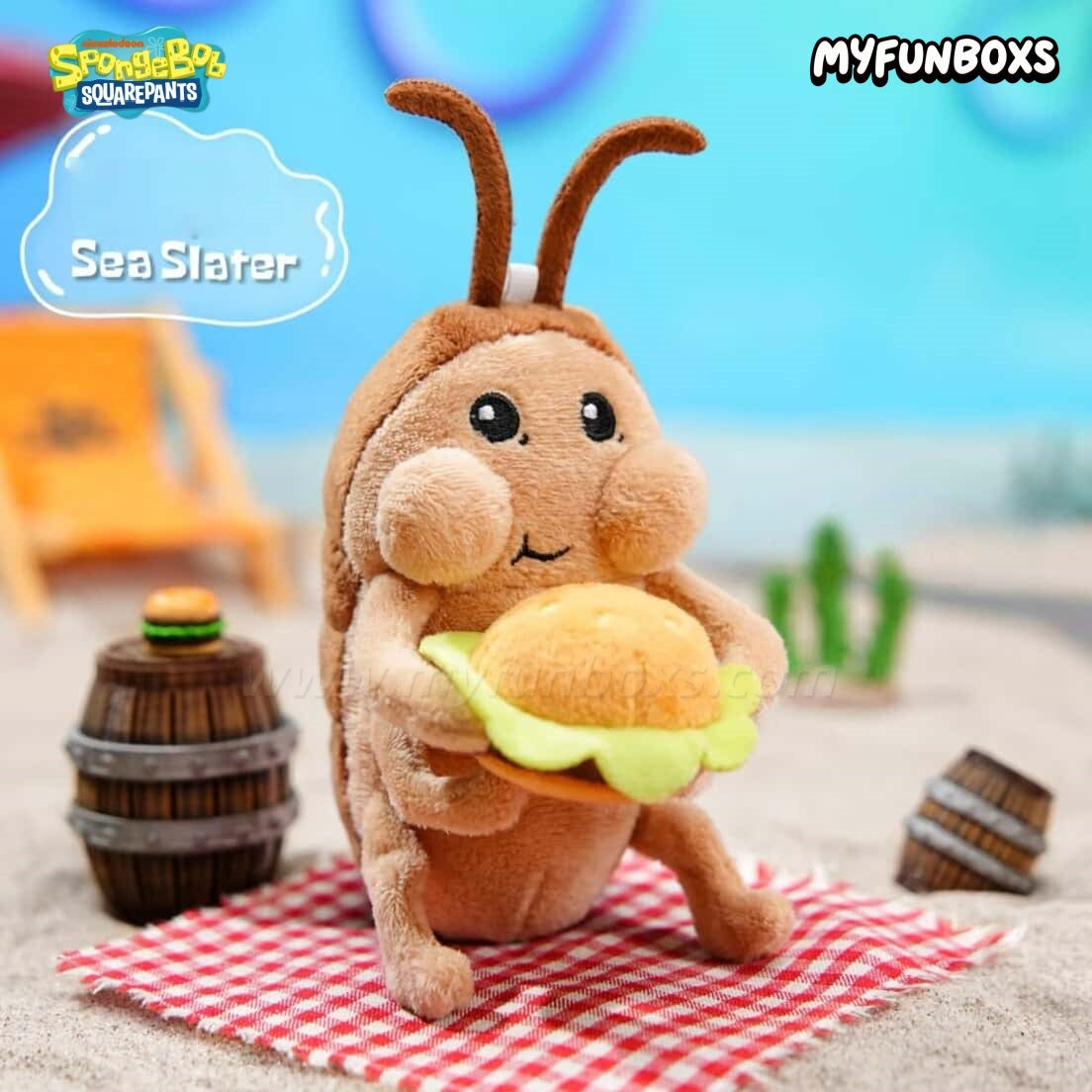 SpongeBob Bikini Bottom Beach Stall Series Action Plush Pendant Blind Box (PRE-ORDER)