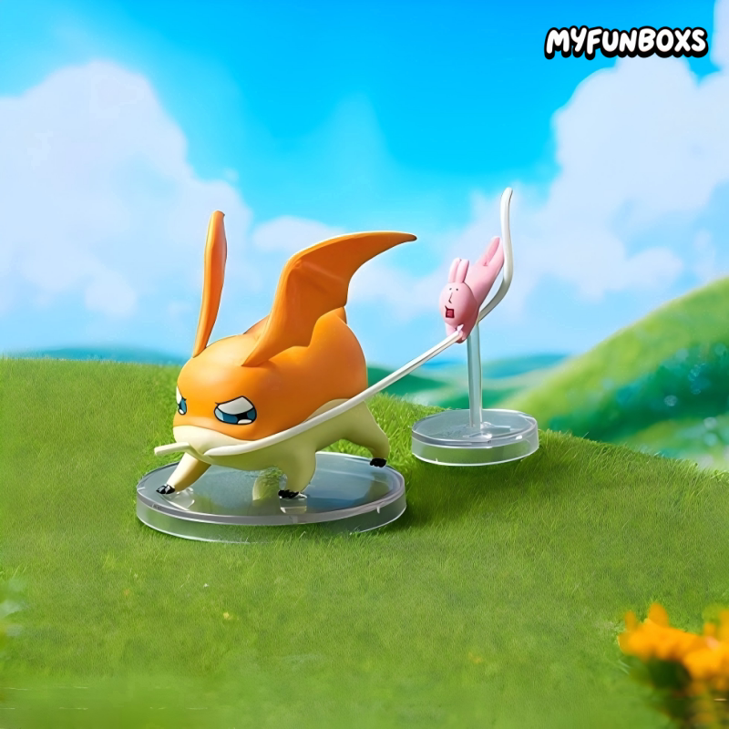 BNFQ Digimon x My Friend Rabbit Happy Companions Series Figure  Blind Box