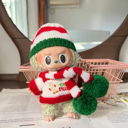 Traje de suéter de Navidad Labubu