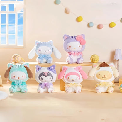 SANRIO Characters Play With Kittens Series Plush Dolls, Blind Box